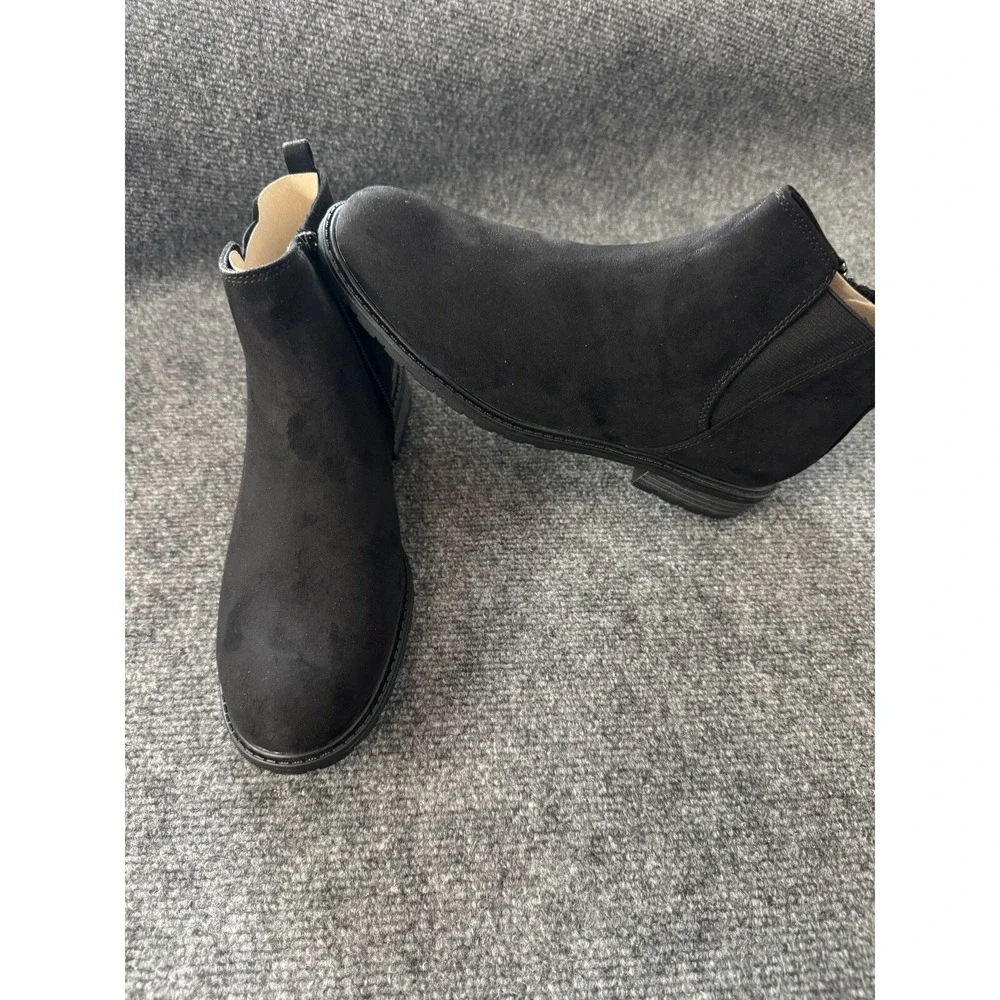 Sonoma Ankle Boots‎ Women's Lottie Black Micro Chelsea size 9 New